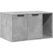 vidaXL Skåp för kattlåda betonggrå 80x50x45 cm konstruerat trä