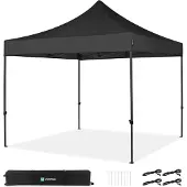 Vonroc Easy-Up Partytält - 3x3 m | Svart
