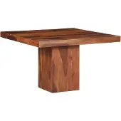 vidaXL Matbord 120x120x77 cm massivt trä akacia