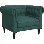 vidaXL Chesterfield Fåtölj, Relaxeringsstol med Armstöd och Ryggstöd, Säte med Ben, TV Fåtölj för Vardagsrum, 372542