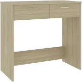 vidaXL Skrivbord sonoma-ek 80x40x75 cm spånskiva