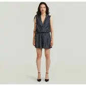 G-Star Lightweight Blazer Playsuit - Dark blue - Women