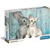 Clementoni CB HQC Cat and Bunny 500pcs
