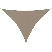 vidaXL Solsegel oxfordtyg trekantigt 4x5x6,4 m taupe