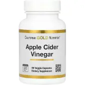 California Gold Nutrition Äppelcidervinäger, 60 vegetariska kapslar