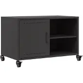 vidaXL Tv-bänk svart 68x39x43,5 cm stål