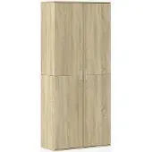 vidaXL Högskåp sonoma-ek 80x35x180 cm konstruerat trä