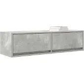 vidaXL TV-skåp Betonggrå Konstruerat trä 100 x 31 x 25.5 cm