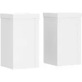 vidaXL Växtställ 2 st vit 10x10x18 cm konstruerat trä