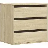 vidaXL Byrå sonoma-ek 60x41x58 cm konstruerat trä
