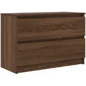 vidaXL TV-bänk brun ek 80x35x54 cm konstruerat trä