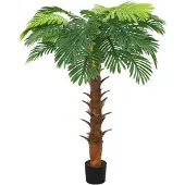 vidaXL Konstväxt kottepalm med kruka 160 cm grön