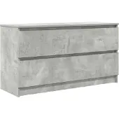 vidaXL TV-bänk betonggrå 100x35x54 cm konstruerat trä