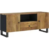 vidaXL TV-skåp 105x33,5x46 cm massivt mangoträ och konstruerat trä