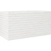 vidaXL Odlingslåda vit 90x40x45,5 cm massiv furu