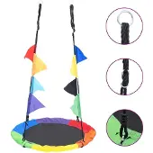vidaXL Gunga med flaggor 100 cm