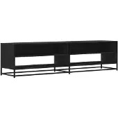 vidaXL Tv-bänk svart 180,5x40x46 cm konstruerat trä