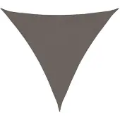 vidaXL Solsegel HDPE trekantigt 3,6x3,6x3,6 m antracit