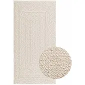 vidaXL Matta ZIZUR gräddvit 80x150 cm jutelook inomhus och utomhus