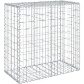 vidaXL Gabionkorg med skydd 100x50x100 cm galvaniserat järn