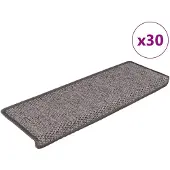 vidaXL Trappmattor självhäftande sisal-look 30 st 65x21x4 cm
