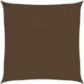 vidaXL Solsegel 160 g/m² brun 3x3 m HDPE