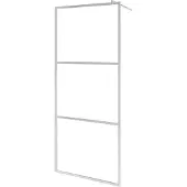 vidaXL Duschvägg med klart ESG-glas 90x195 cm