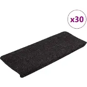 vidaXL Trappmattor självhäftande 30 st antracit 65x24,5x3,5 cm
