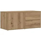 vidaXL Tv-bänk artisan ek 80x34x35,5 cm konstruerat trä