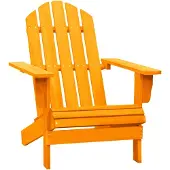 vidaXL Adirondackstol massivt granträ orange