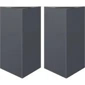 vidaXL Odlingslådor 2 st antracit triangulär 50x43x75 cm stål