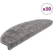 vidaXL Trappmattor 30 st grå 65x21x4 cm