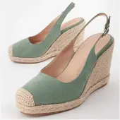 Montevita Wedge Espadrille Balenci7 Grön
