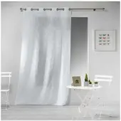 Douceur D`Interieur Douceur d'Interieur gardin/voile till vardagsrum med linnelook 140 x 240 cm HALTONA vit