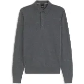 BOSS Merino-wool polo sweater