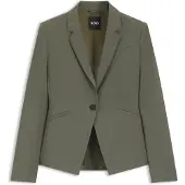 BOSS Slim-fit blazer in Italian virgin wool