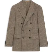 BOSS Regular-fit jacket in silk and virgin wool