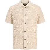 Jack & jones Premium Kofta 'JPRBluhamilton' ljusbeige