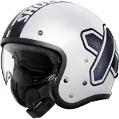 Shoei J.O2 Cross Logo2 TC-6 Jethjälm Vit/Svart S Unisex hvid