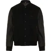 Rokker College Black Motorcykel Läder/Textil Jacka