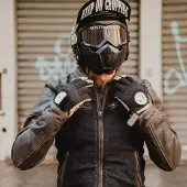HolyFreedom Zero Denim Motorcykel Läder/Textil Jacka