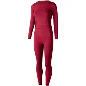 Lenz Merino Damer röd Funktionella Underkläder Set