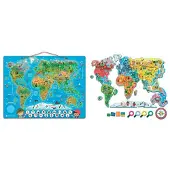 Clementoni Magnetisk World Geo 6-bitars Pussel
