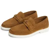Tommy Hilfiger Flag Plaque Suede Loafers