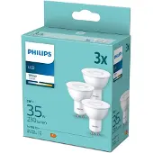 Philips 3-pack LED GU10 3W (35W) 3000K 230lm