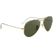 Ray-Ban - Varumärken - Aviator Classic Arista Gold G-15 Green för Unisex - Or