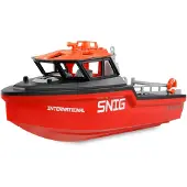 Amewi livbåt borstlös jetdrift 320mm RTR svart/röd