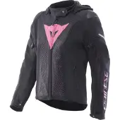 Dainese Super Sprint Air Tex dam Textiljacka (IT48) Svart/Rosa/Lila 42 Damer sort