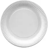 Papstar 81204, Tallrik, Rund, papper, Vit, Monokromatiskt, 25 styck