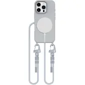 Tech-Protect MagNecklace MagSafe-fodral med nyckelband för iPhone 16 Pro Max - Grå